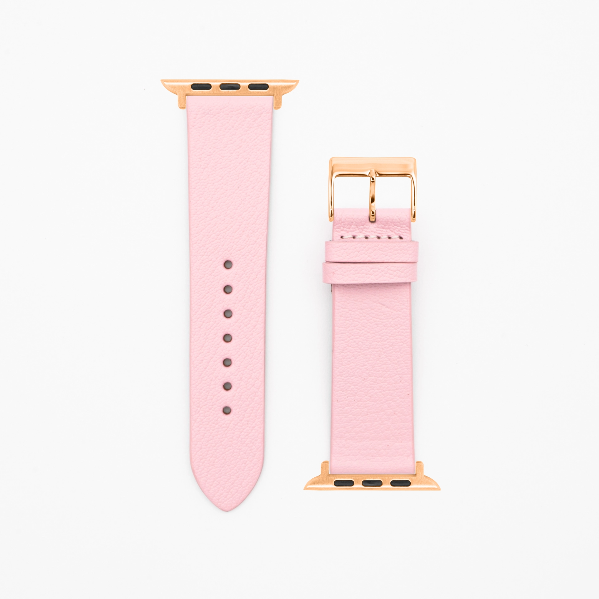 Goat - Classic - XS - Pink leather strap-Apple Watch-38/40/41mm-stainless steel rosé-strap